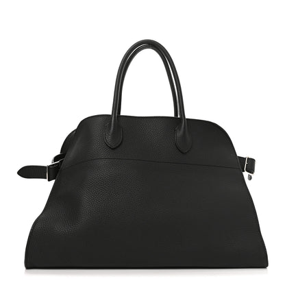 The Row Matte Grained Calfskin Soft Margaux 15 Black 1 of 9