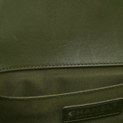 Chanel Lambskin Quilted Medium Boy Flap Green 8 of 14