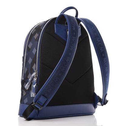 MCM Nylon Camo Dieter Medium Backpack Estate Blue 3 of 12