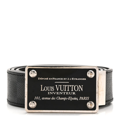 Louis Vuitton Damier Graphite 35mm LV Inventeur Reversible Belt 95 38 1 of 5