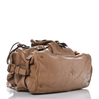 Chloe Calfskin Paddington Front Pocket Tote Taupe 4 of 8