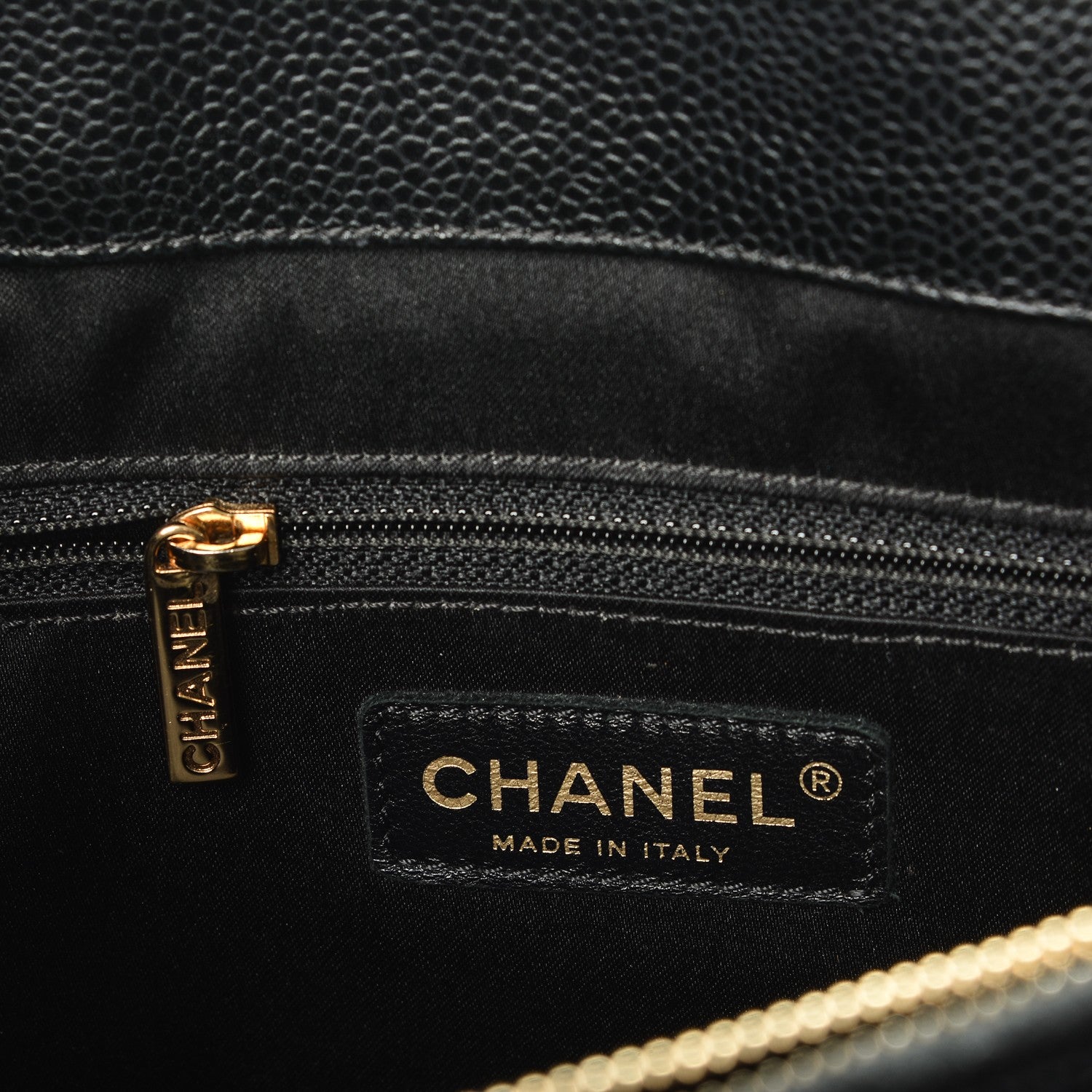 Chanel Caviar Quilted XL Grand Shopping Tote GST Black 6 of 8