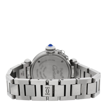 Cartier Stainless Steel 27mm Miss Pasha Quartz Watch Silver 3 of 6