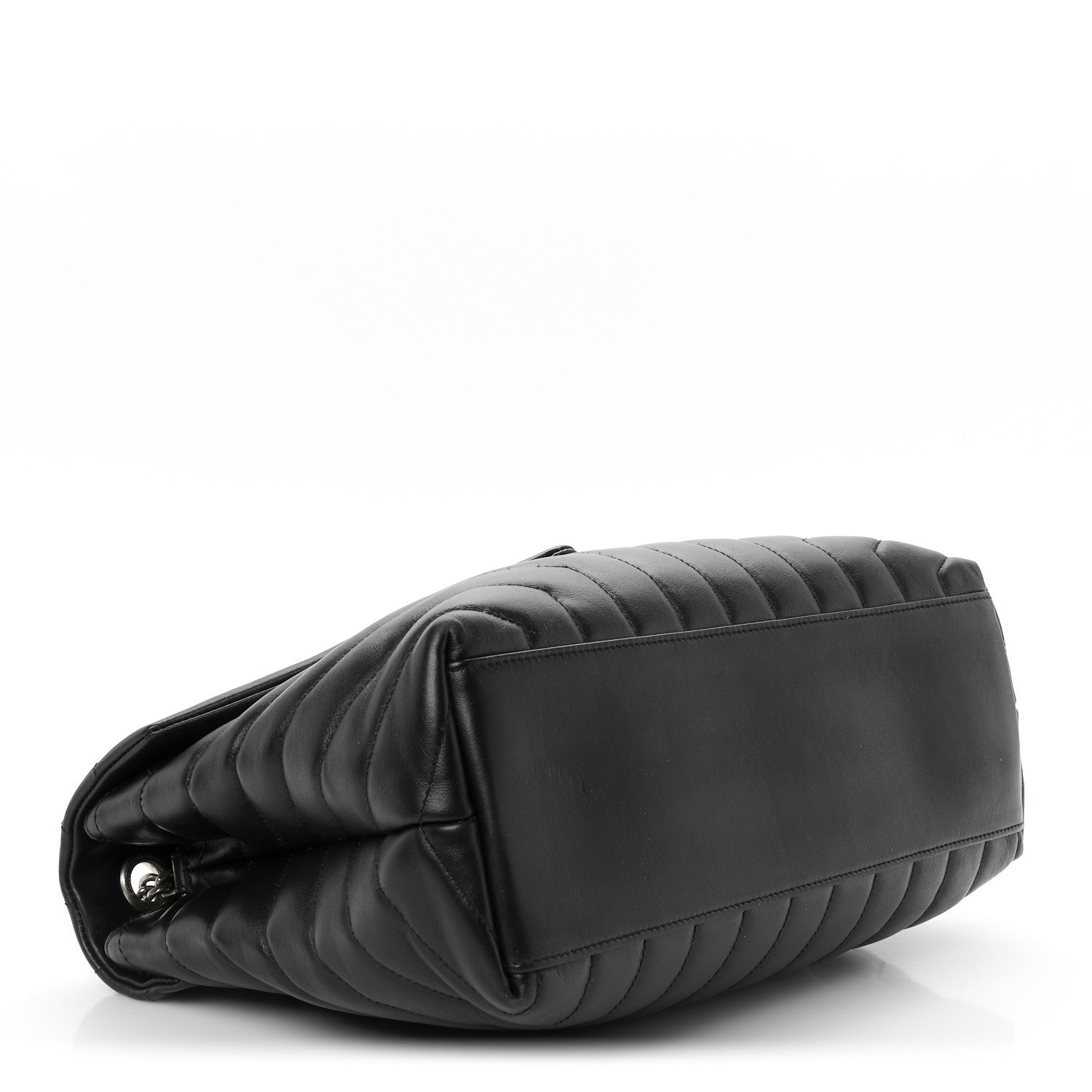 Saint Laurent Calfskin Y Quilted Monogram Medium Loulou Chain Satchel Black 4 of 11