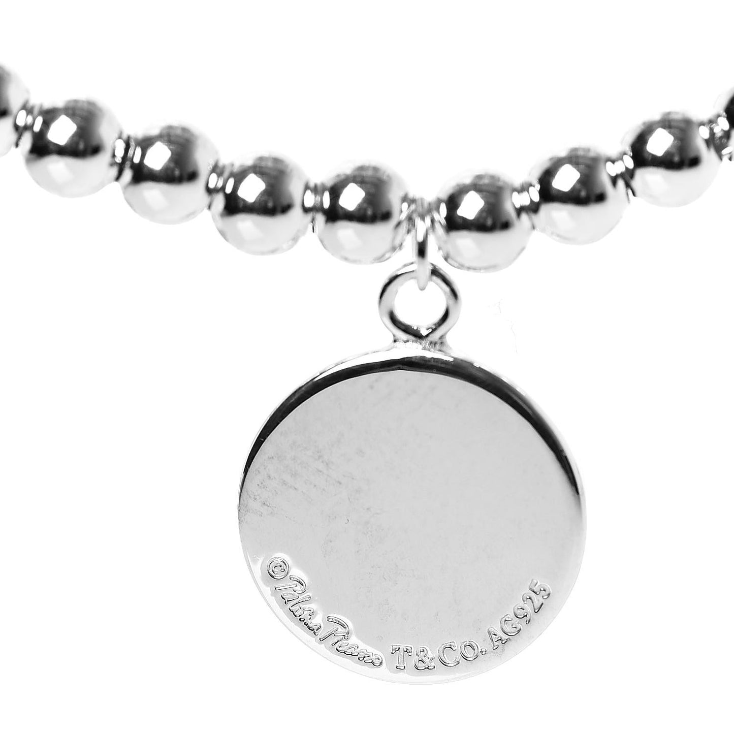 Sterling Silver Paloma Picasso Bead Loving Heart Tag Bracelet