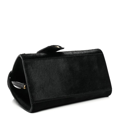 Salvatore Ferragamo Pony Hair Mini Hug Bag Black 4 of 10