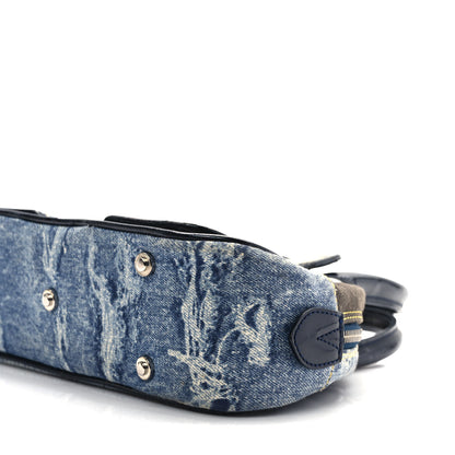 Christian Dior Denim Speedway Mini Saddle Bowler Blue 10 of 12