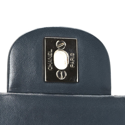 Chanel Lambskin Quilted Medium Double Flap Grey 6 of 12