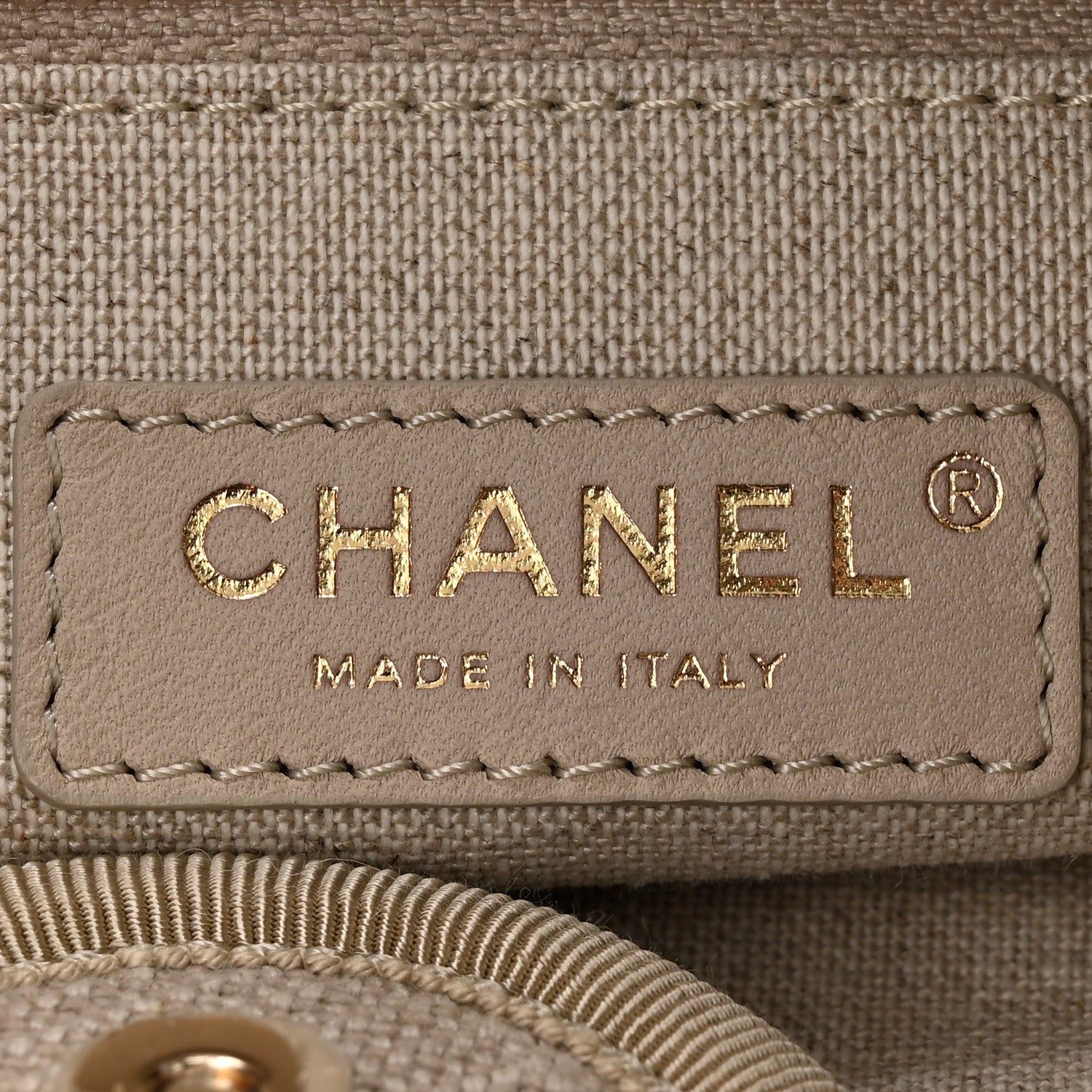 Chanel Mixed Fibers Small Deauville Tote Beige Black 7 of 11