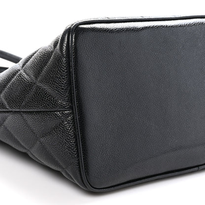Chanel Caviar Quilted Medallion Tote Black 10 of 11