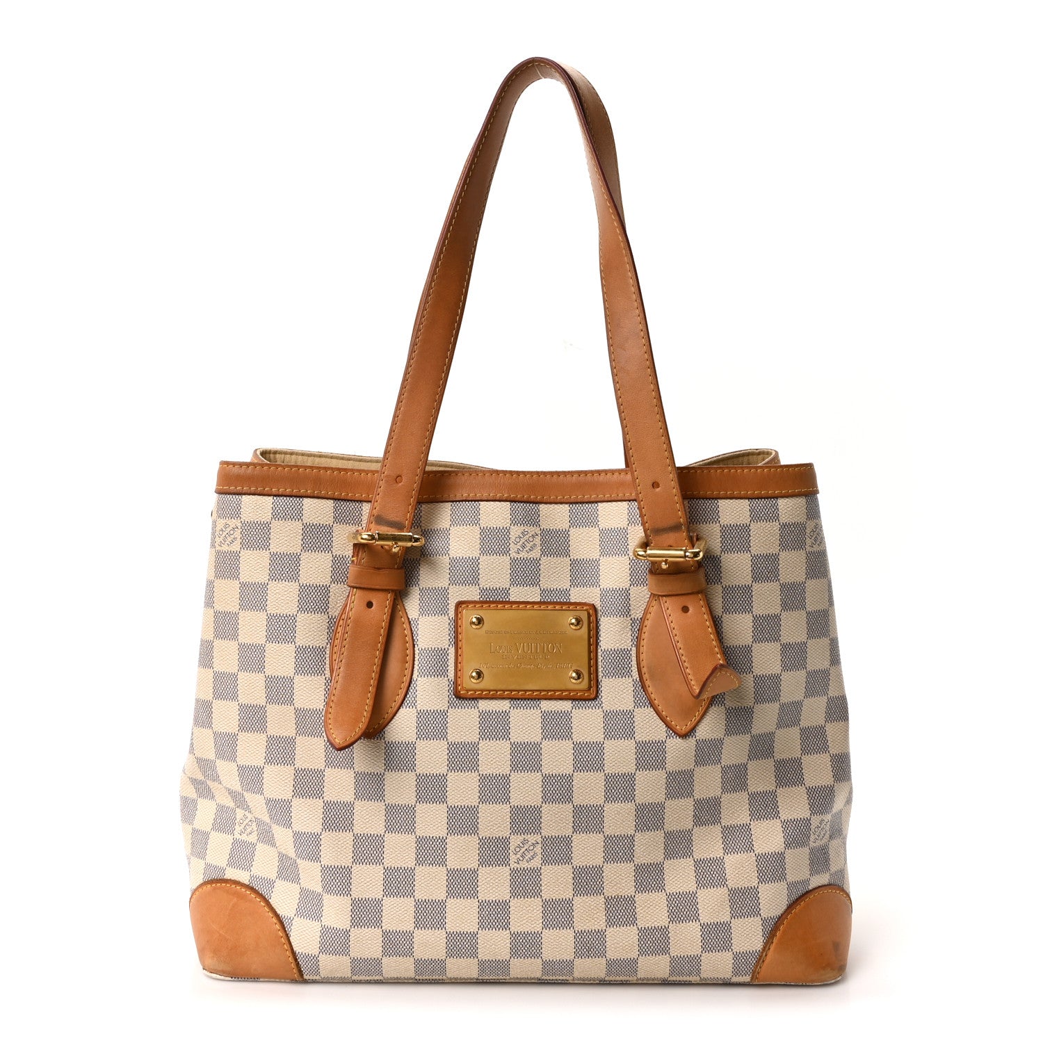 Louis Vuitton Damier Azur Hampstead MM 1 of 9