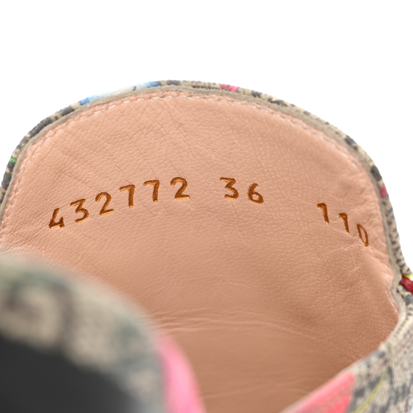 GG Supreme Monogram Flora Womens Princetown Slippers 36 Beige Ebony Multicolor Rosso
