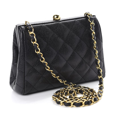 Chanel Caviar Quilted Frame Evening Bag Black 3 of 13