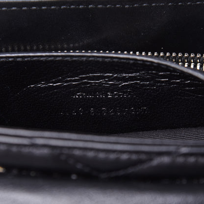 Saint Laurent Calfskin Y Quilted Monogram Small Loulou Chain Satchel Black 6 of 13