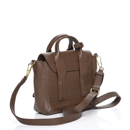 3.1 Phillip Lim 3.1 Textured Calfskin Mini Pashli Satchel Taupe 3 of 8