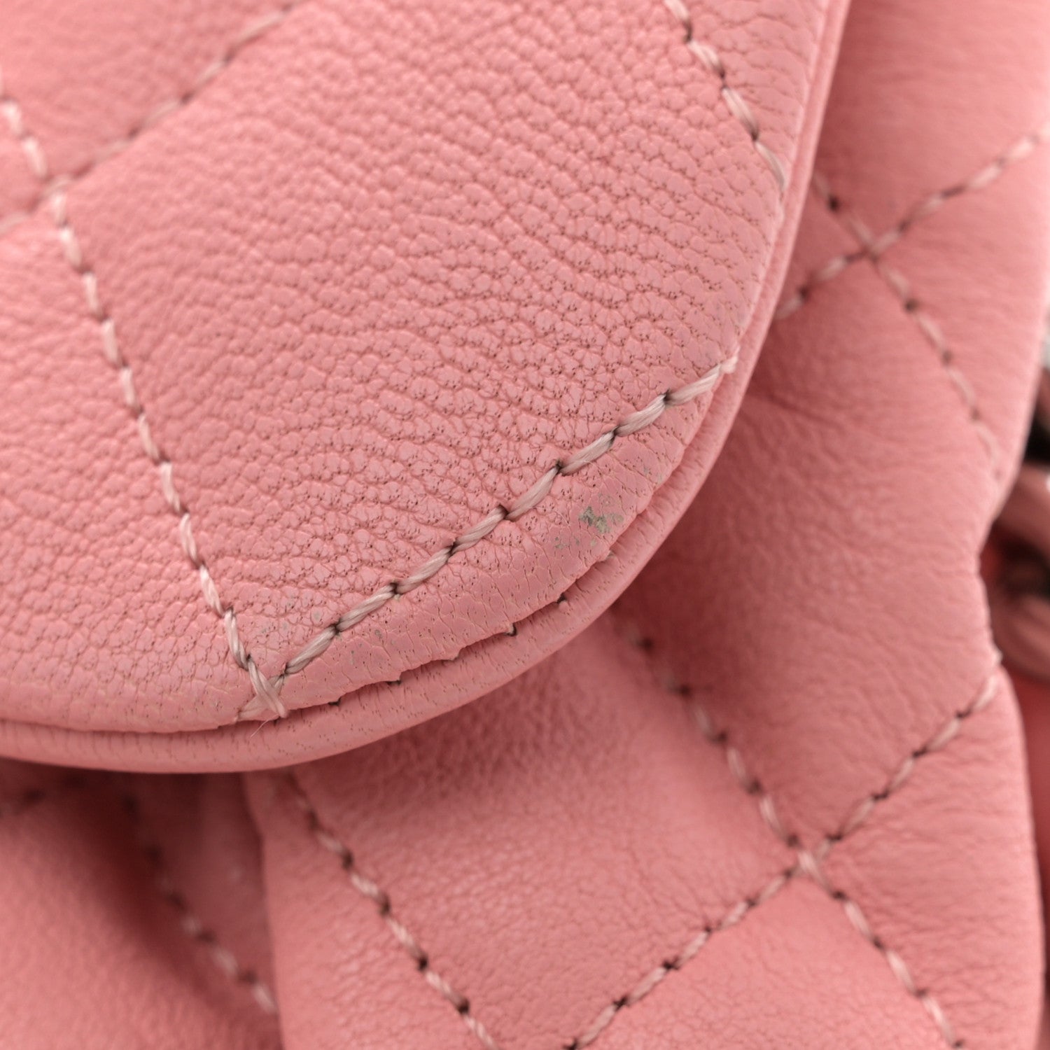 Chanel Washed Lambskin Quilted Mini Chain Around Messenger Pink 14 of 14