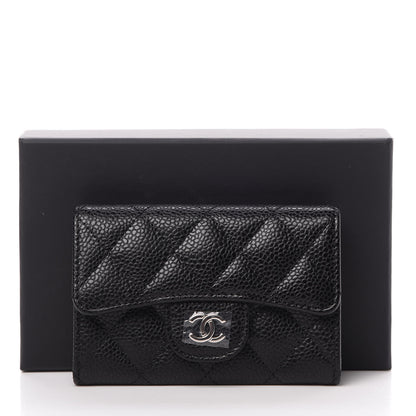Chanel Caviar Quilted Flap Card Holder Black 9 of 9