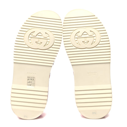 Gucci GG Supreme Joy Monogram Angelina Platform Slide Sandals 37.5 Fuxia Blue 5 of 8