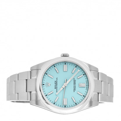 Rolex Stainless Steel 41mm Oyster Perpetual Watch Turquoise 124300 2 of 5