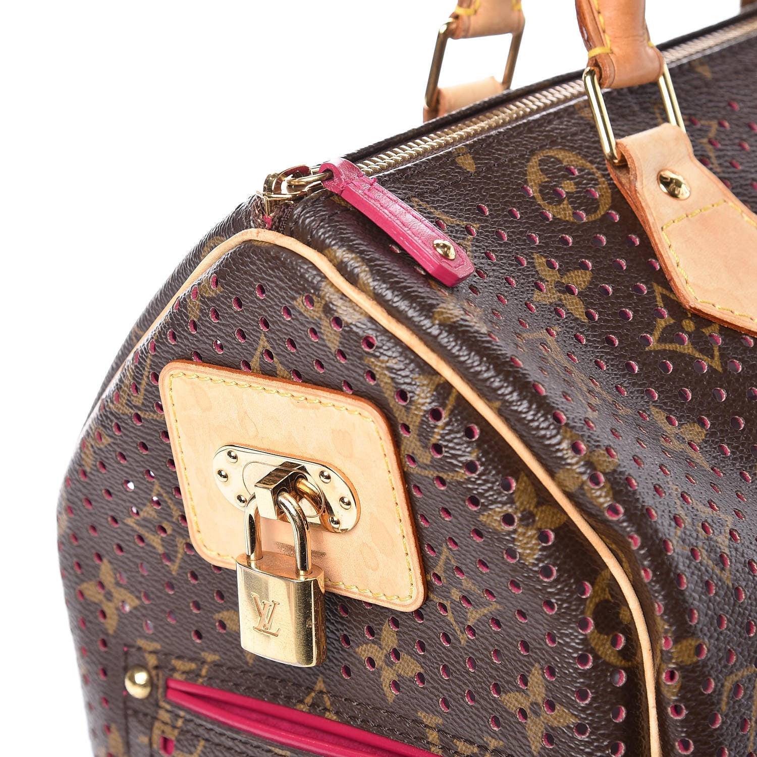 Louis Vuitton Monogram Perforated Speedy 30 Fuchsia 15 of 15