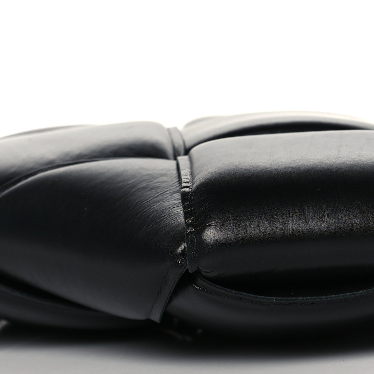 Nappa Maxi Intrecciato Padded Pouch Clutch Black