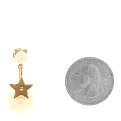 Christian Dior Pearl My ABCDior Tribales Etoile Earring Gold 2 of 5