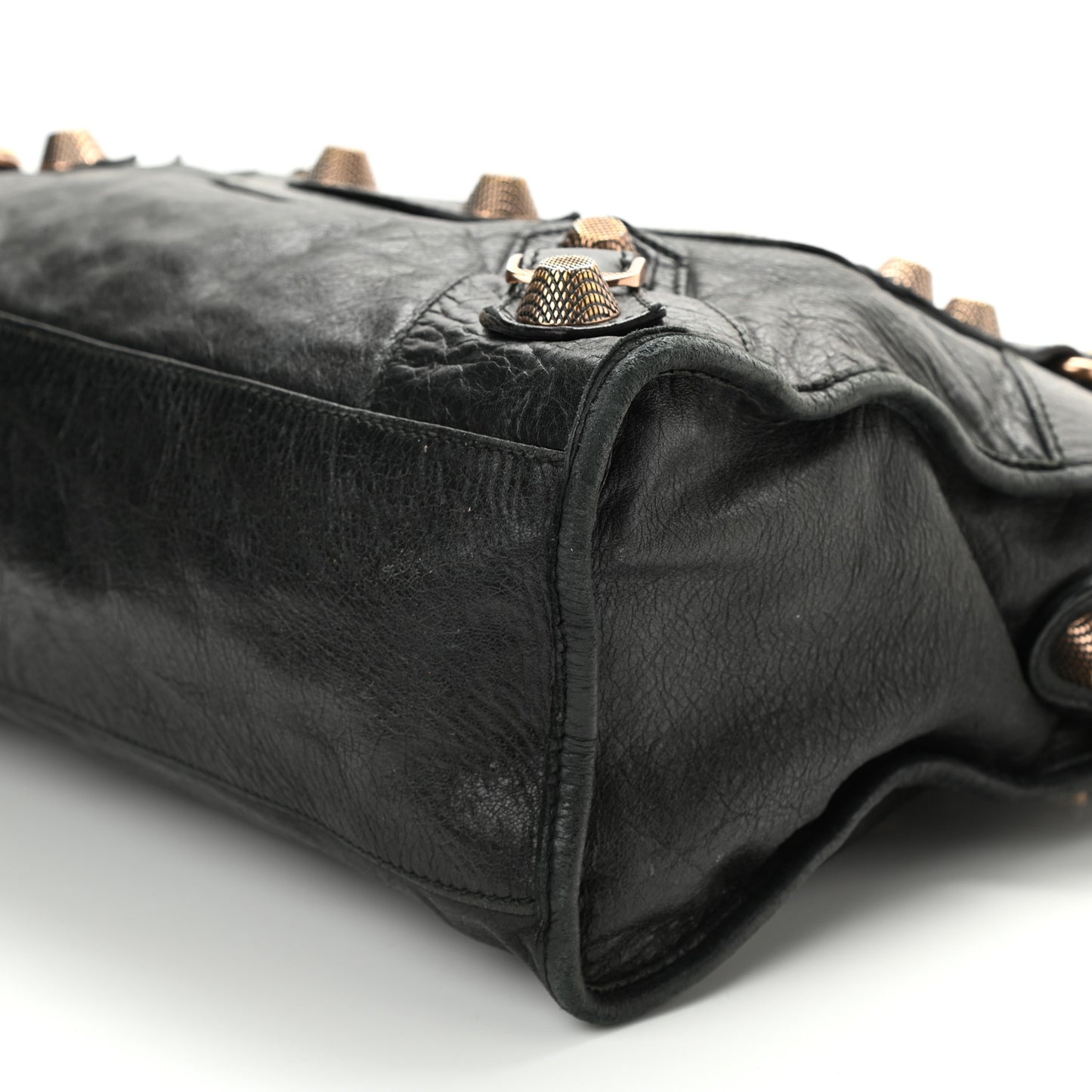 Agneau Giant 21 Rose Gold Hardware City Black