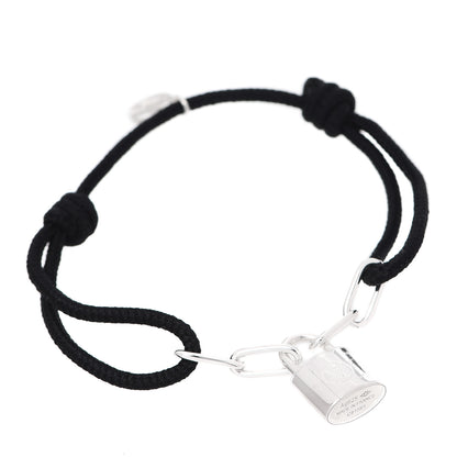Louis Vuitton Sterling Silver Lockit Bracelet Black 1 of 6