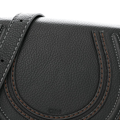 Chloe Calfskin Mini Marcie Round Crossbody Bag Black 7 of 12