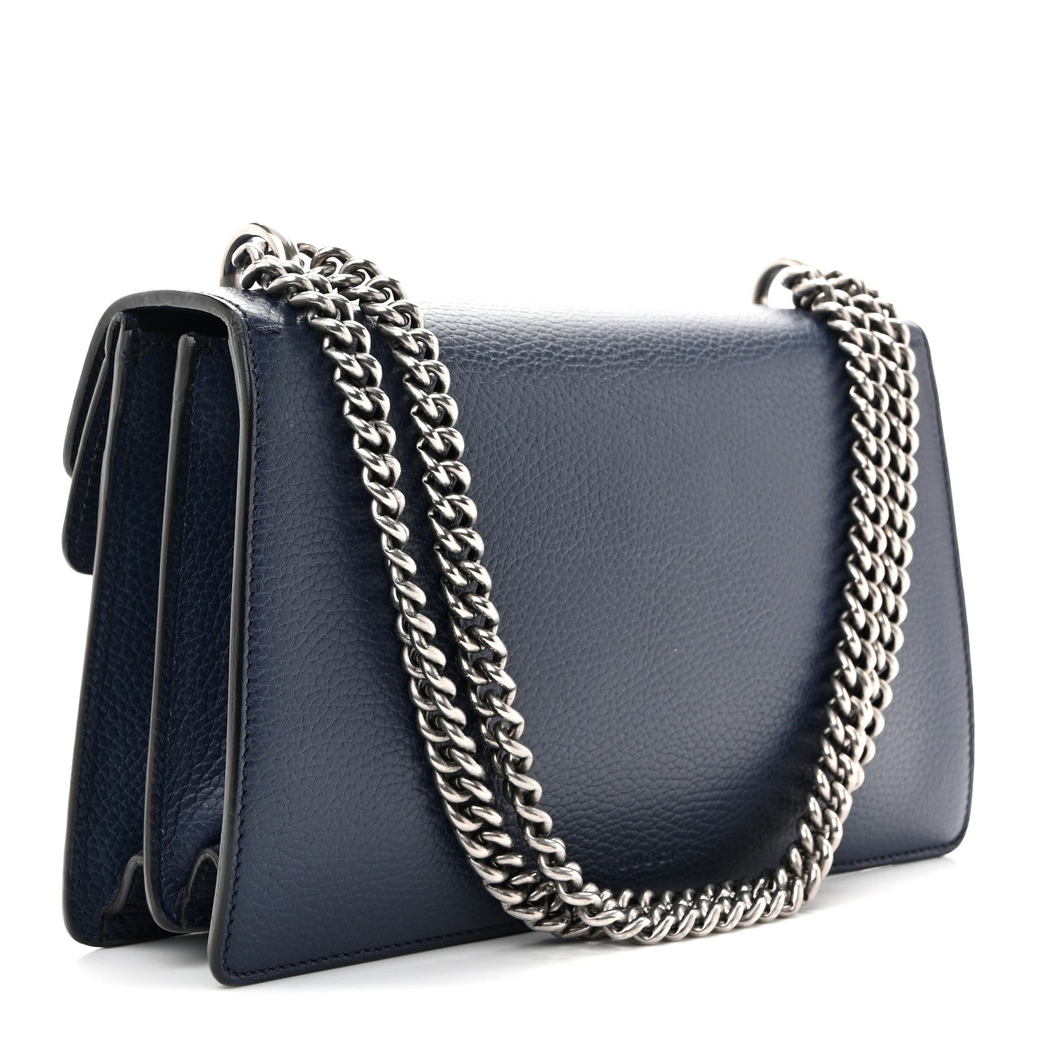 Gucci Dollar Calfskin Crystal Small Dionysus Shoulder Bag Blue