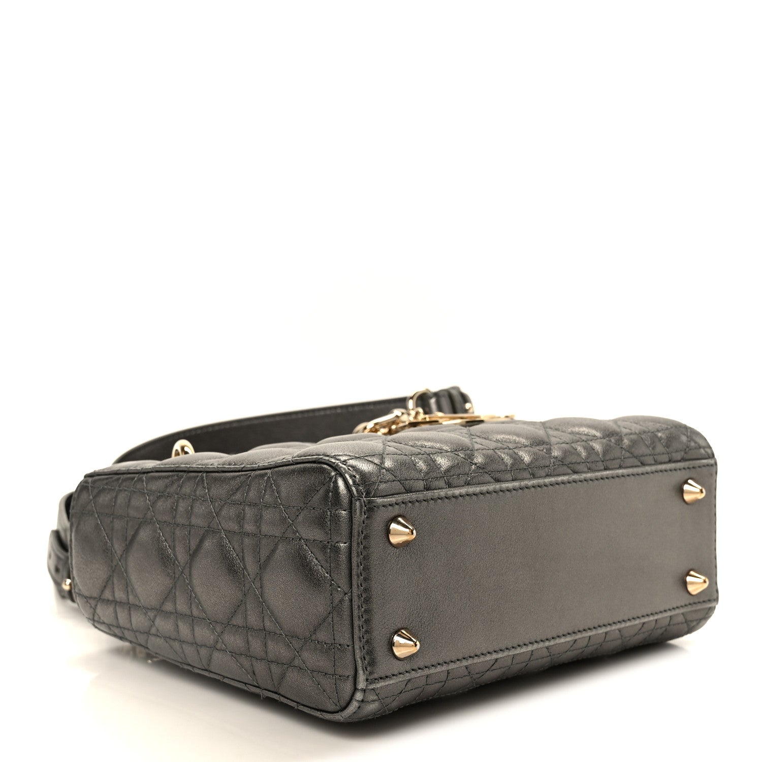Christian Dior Metallic Lambskin Cannage Small My ABCDior Lady