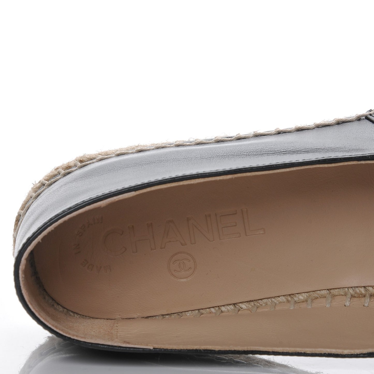 Lambskin CC Espadrilles 41 Black
