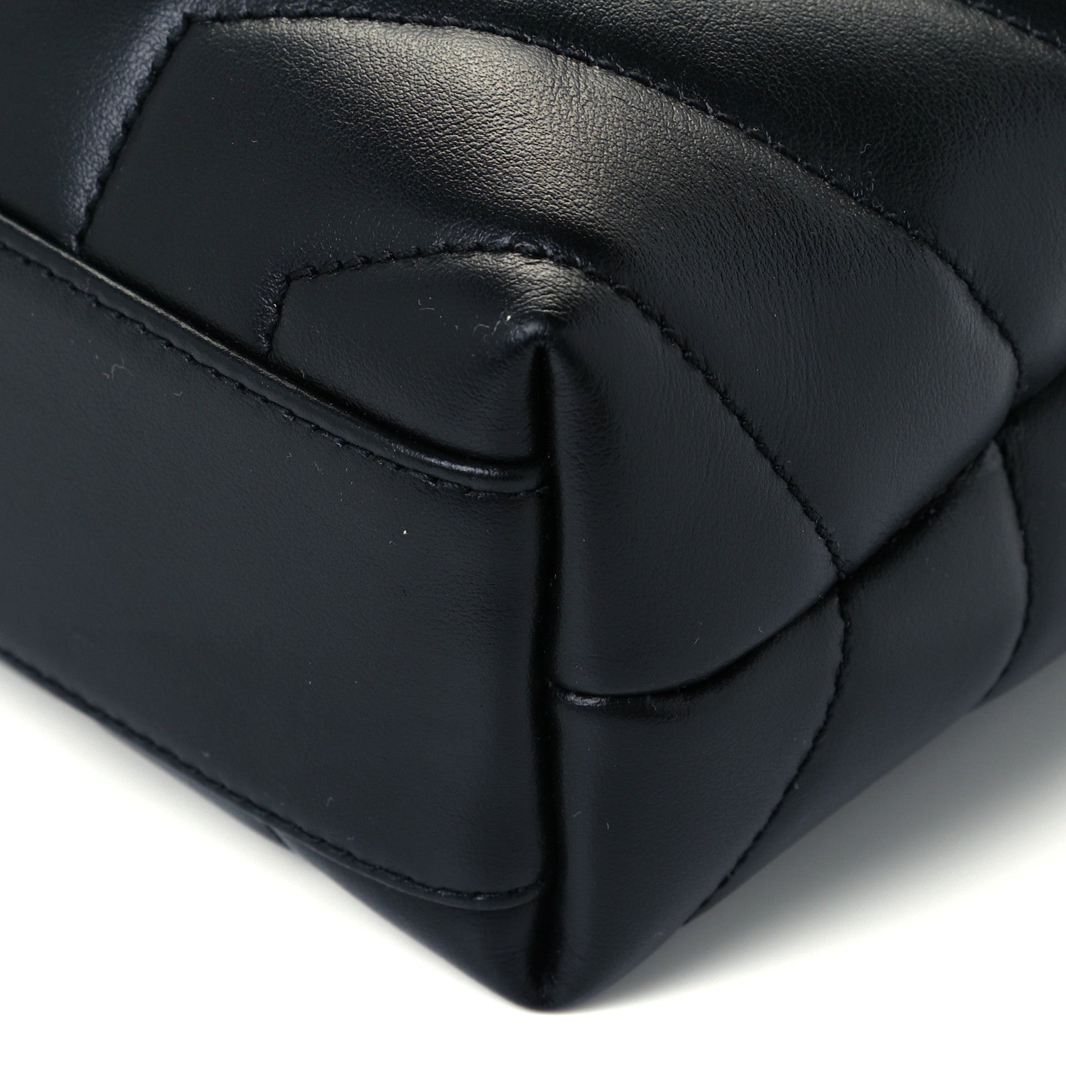 Saint Laurent Calfskin Y Quilted Monogram Toy Loulou Crossbody Bag Black 11 of 12