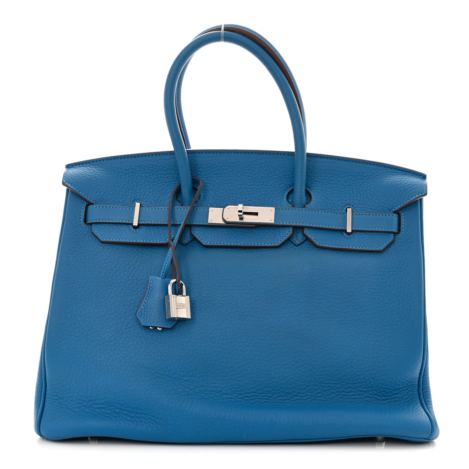 Hermes Taurillon Clemence BIRKIN 35 Mykonos 1 of 14