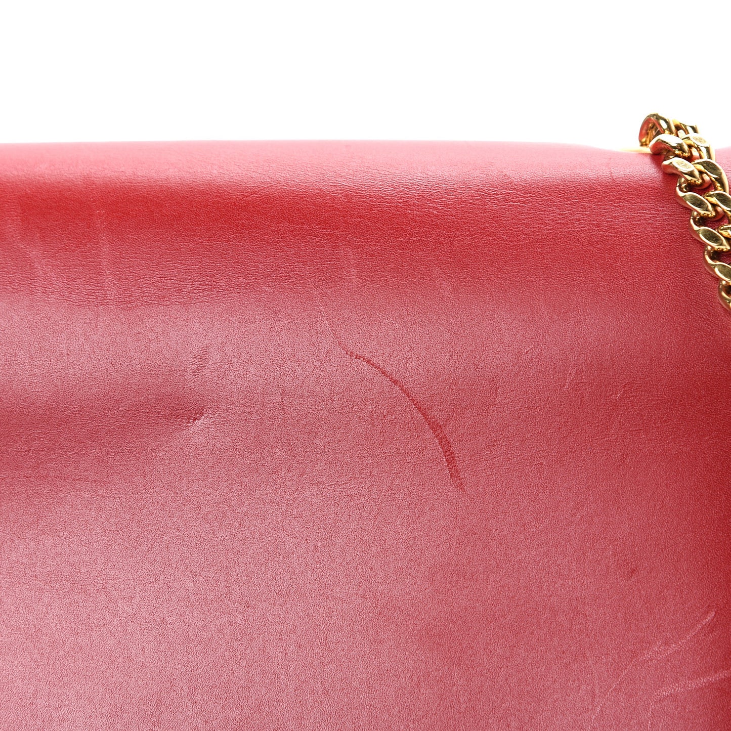 Smooth Calfskin Medium Classic Monogram Kate Tassel Satchel Lipstick Red