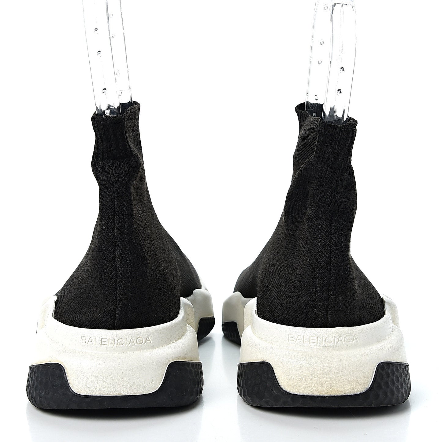 Neoprene Knit Womens Speed Sneakers 39 Black White