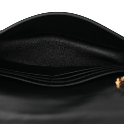Fendi Nappa Matisse FF Embossed Wallet On Chain Black 5 of 9