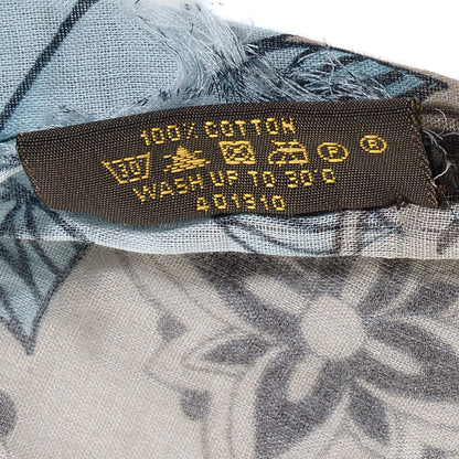 Louis Vuitton Cotton Etole Tattoo Scarf Kaki 5 of 6