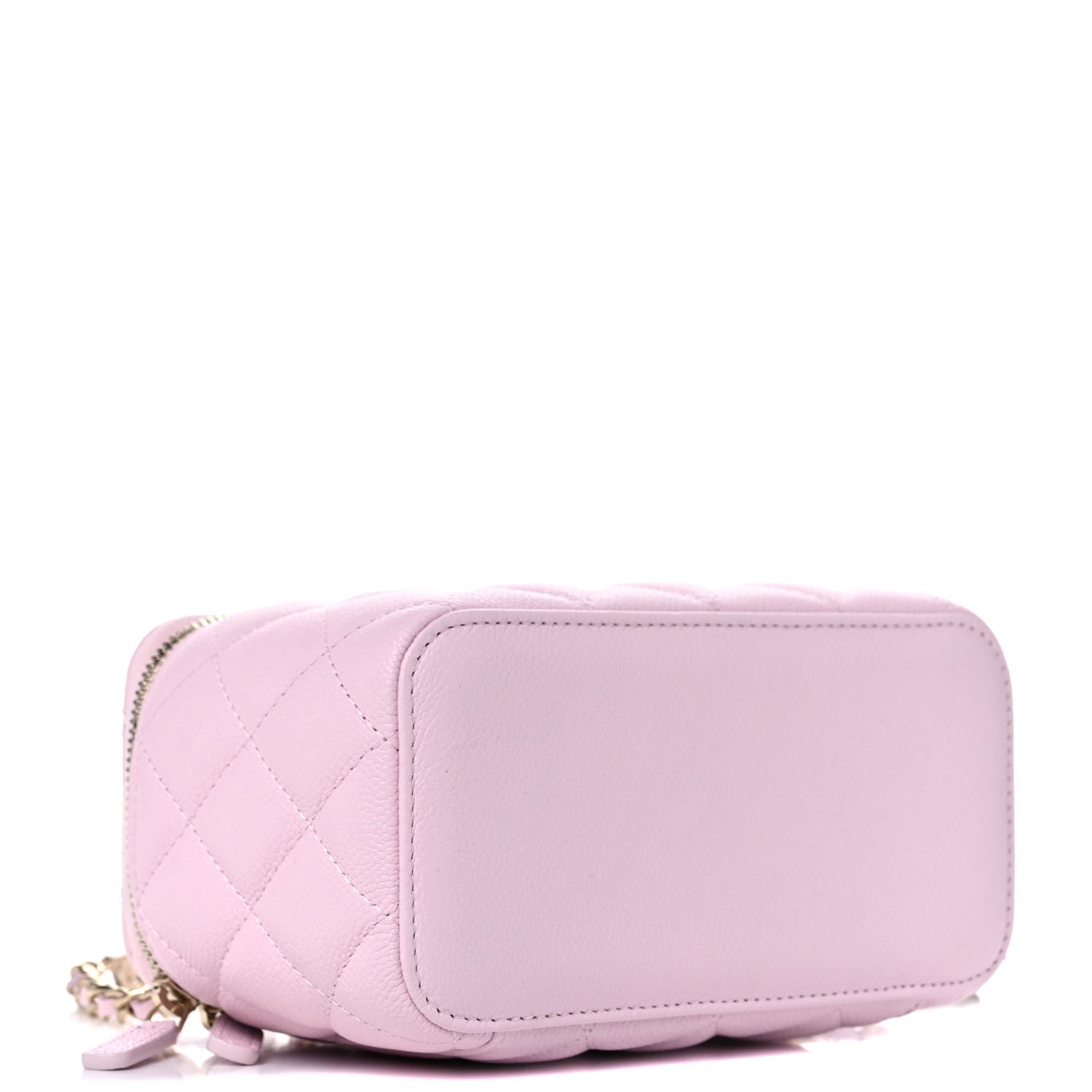 Chanel Caviar Quilted Small Tiny CC Vanity Case With Chain Light Pink 4 of 12