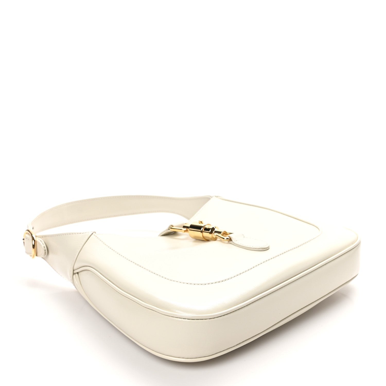 Gucci Boarded Dyana Lux Calfskin Small Jackie 1961 Hobo Mystic White 4 of 10