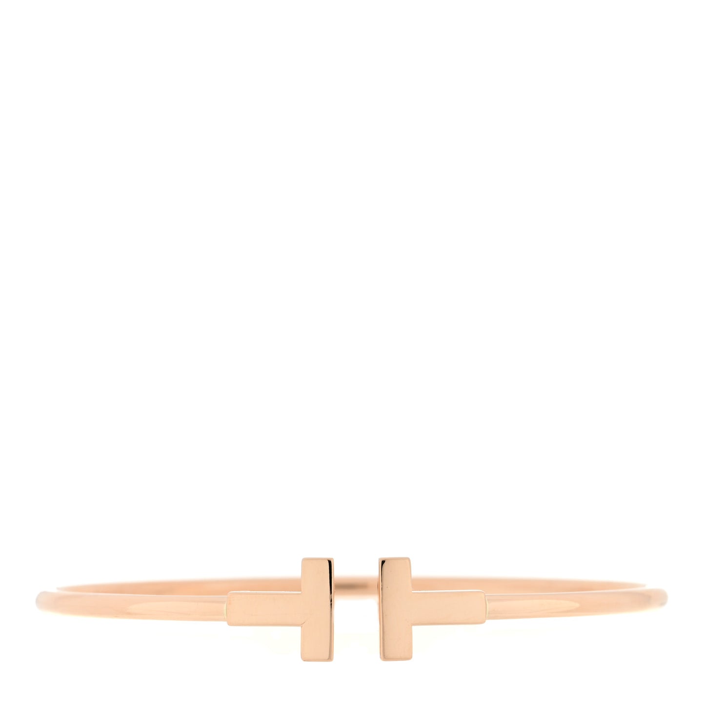 18K Rose Gold T Wire Bracelet