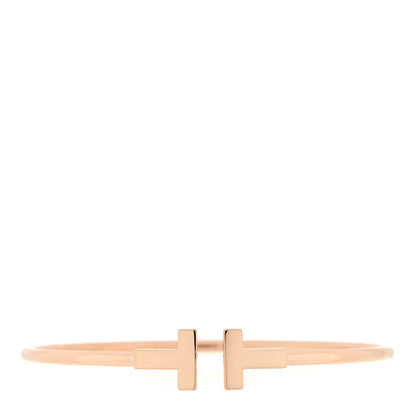 Tiffany 18K Rose Gold T Wire Bracelet 1 of 3