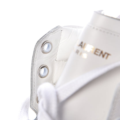 Saint Laurent Calfskin Mens Signature Court Classic SL/10H High Top Sneakers 41 Off White Multicolor Tie-Dye 22 of 26