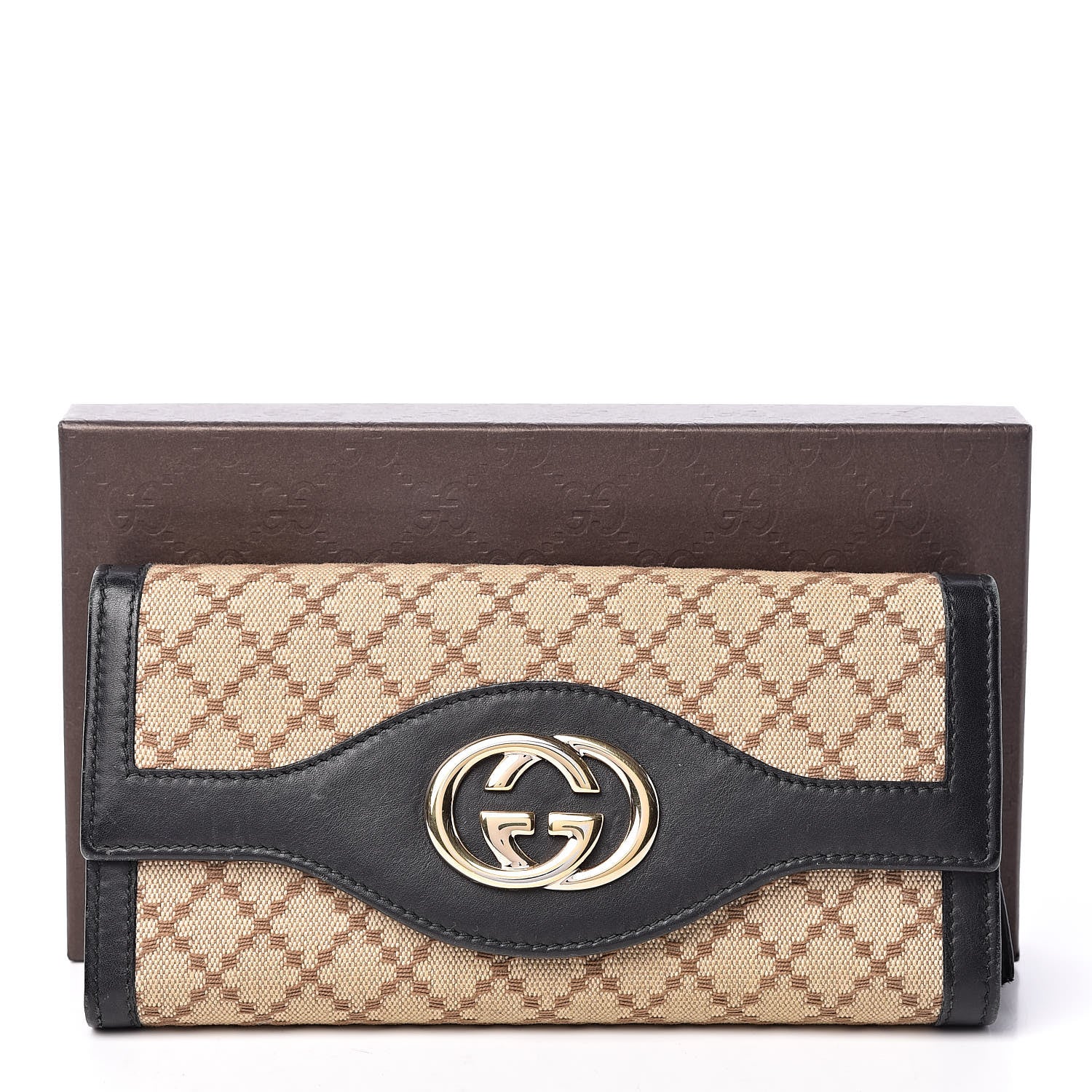 Gucci Diamante Interlocking G Continental Wallet Brown 11 of 11