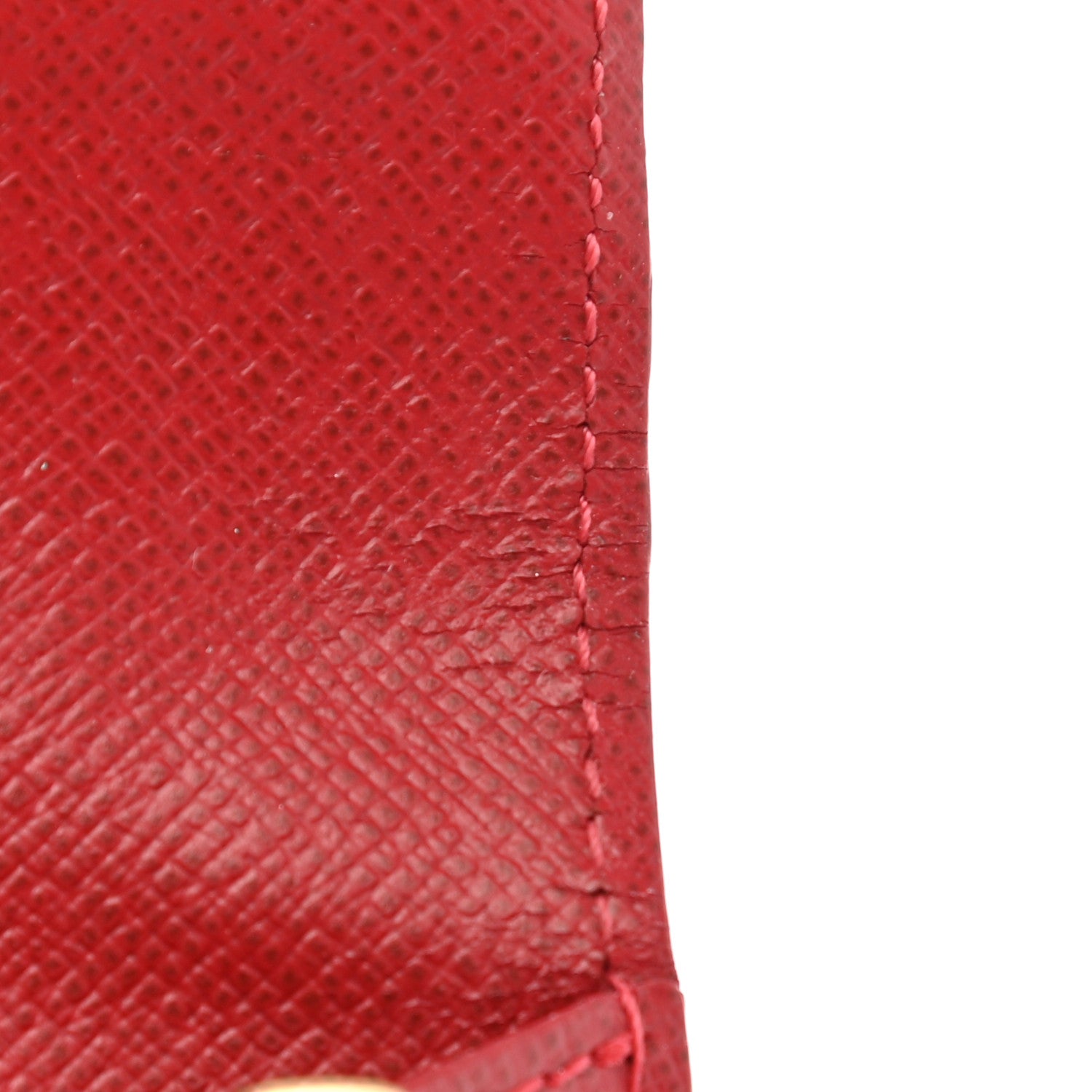 Louis Vuitton Damier Ebene Caissa Wallet Cherry 9 of 10