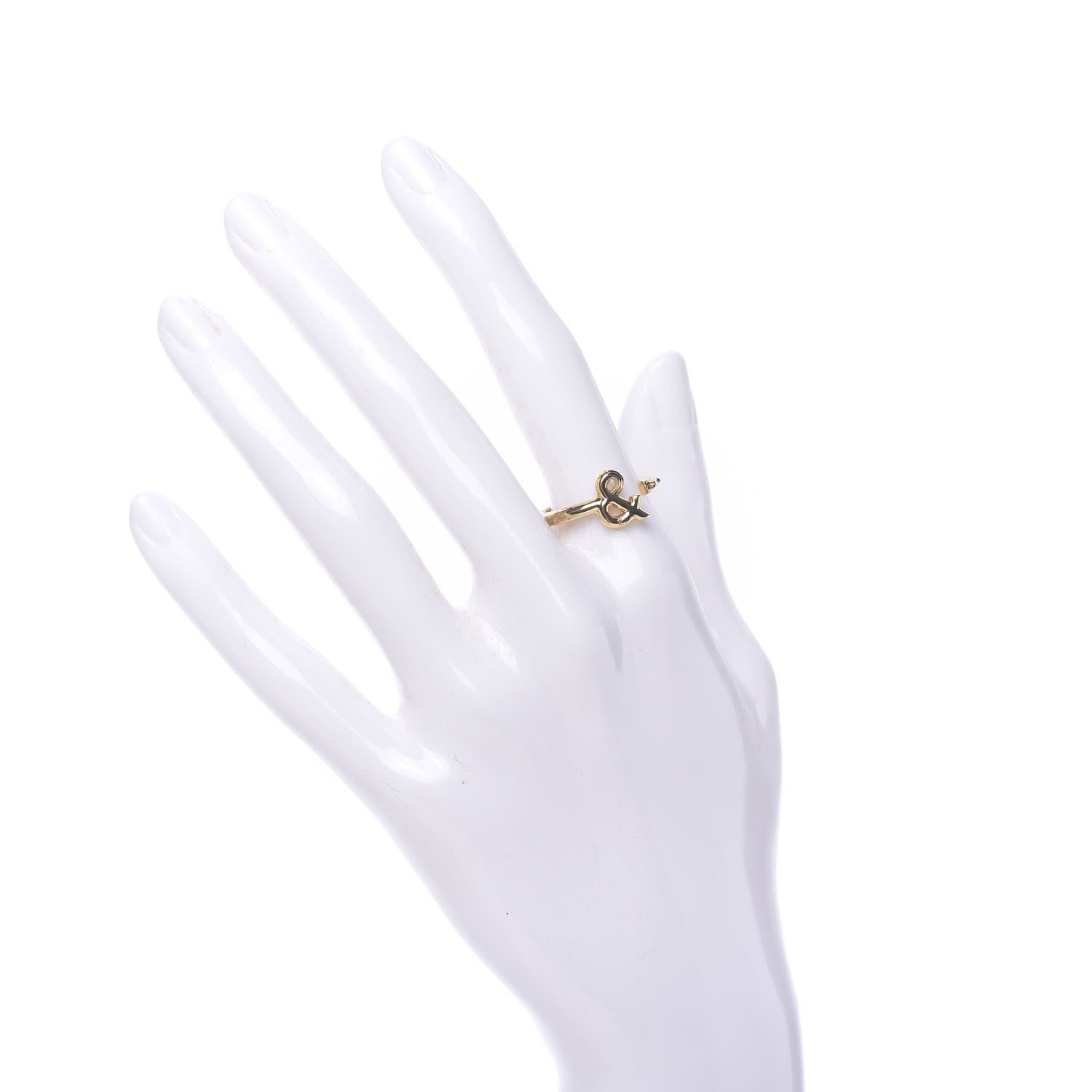 Louis Vuitton LV And Me Ampersand Ring M Gold 2 of 8