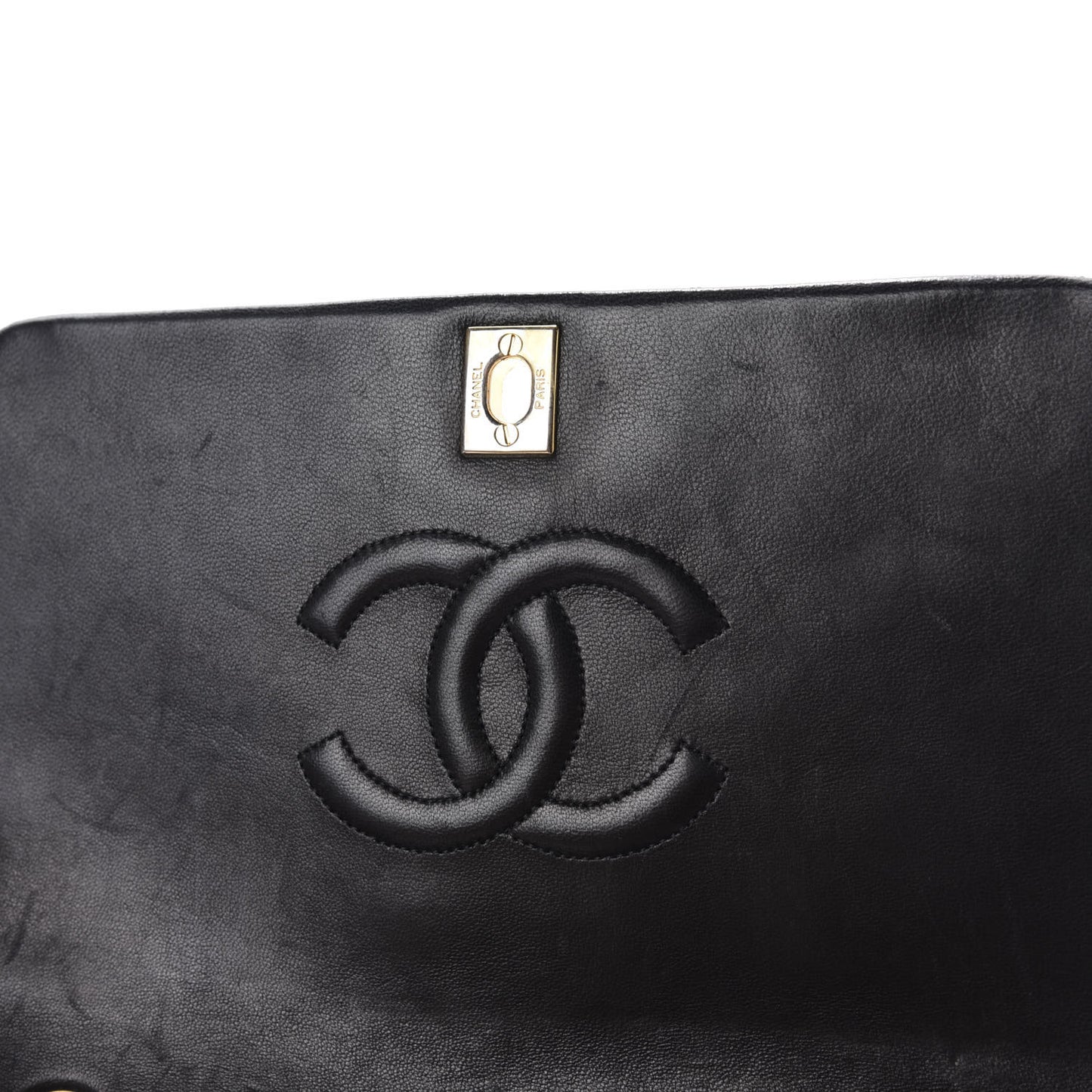 Lambskin Quilted Small Single Flap Bag Black