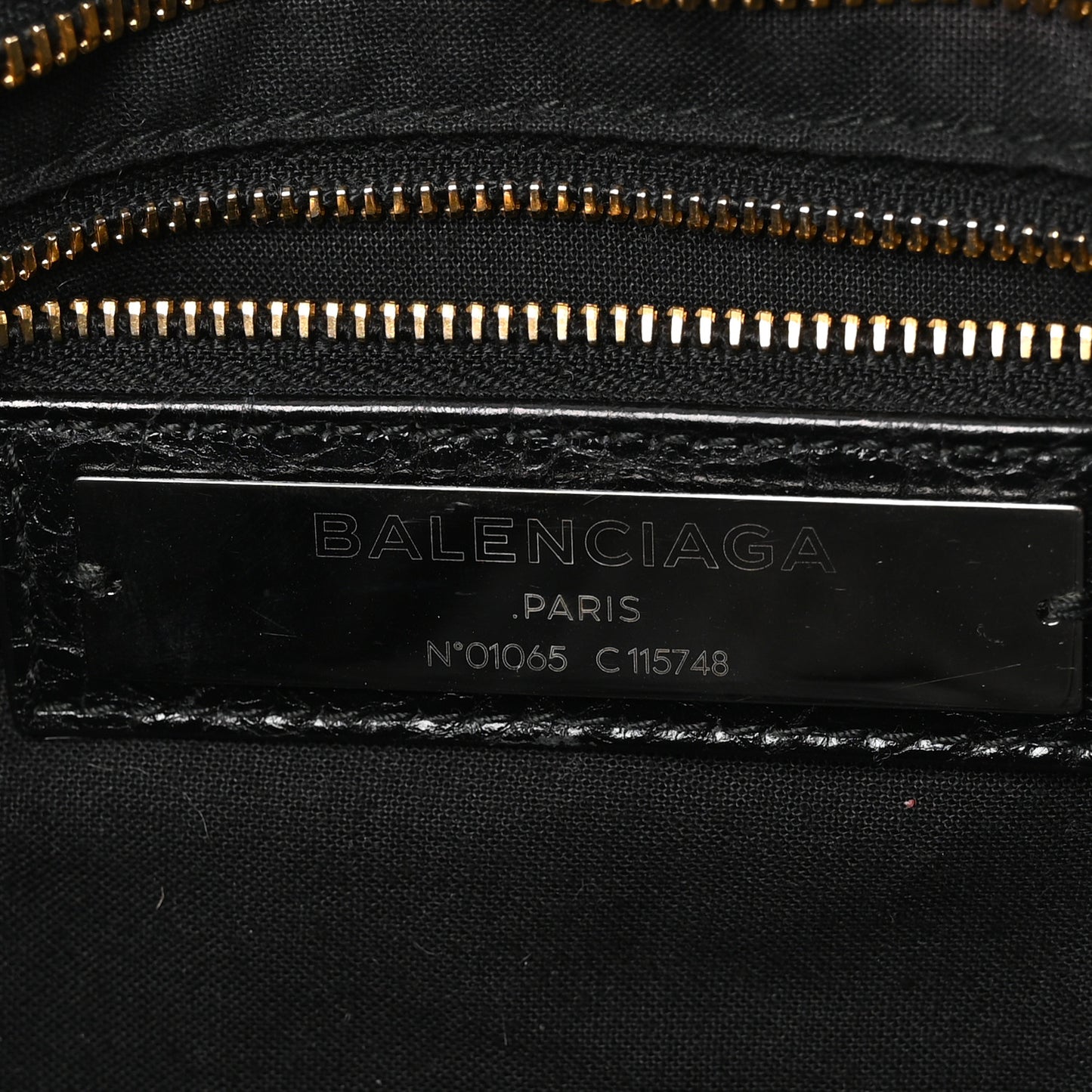 Agneau Classic Gold Hardware City Black