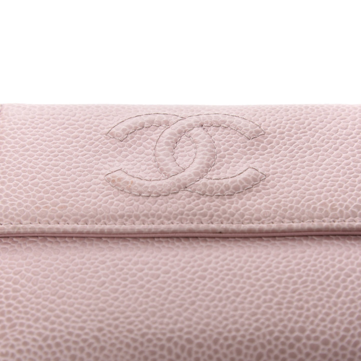 Caviar Small Timeless CC Wallet Pink