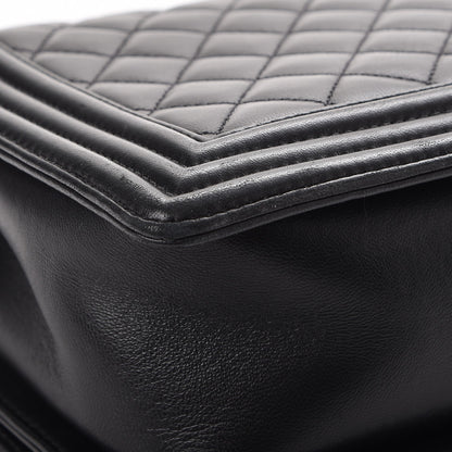 Chanel Lambskin Quilted New Medium Boy Flap Black 10 of 11